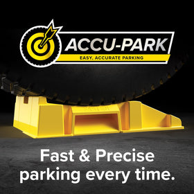 Detail of Camco FasTen tire curve that cradles tire for secure grip while leveling