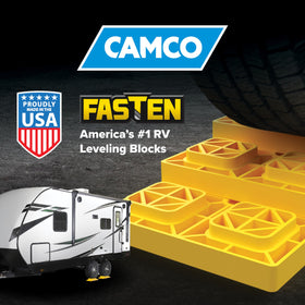 Camco FasTen close-up of quad-grid pattern showing strong load support