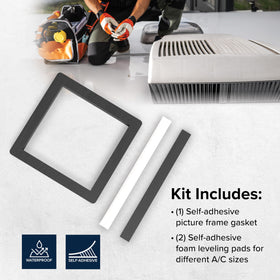 Camco foam leveling pads side-by-side showing thickness options for fit
