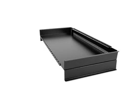 Camco folded back acting as splash guard protecting camper wall