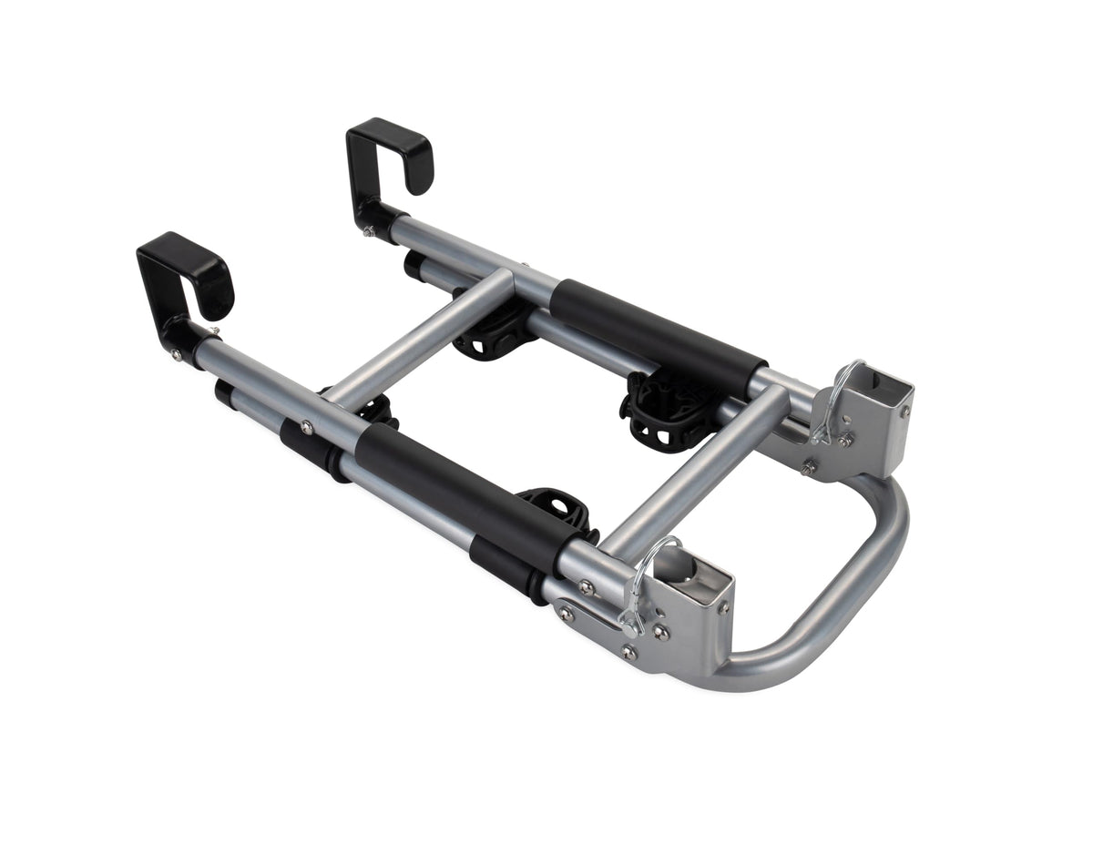Camco folded storage position demonstrating compact foldaway benefit for space saving