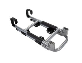 Camco folded storage position demonstrating compact foldaway benefit for space saving