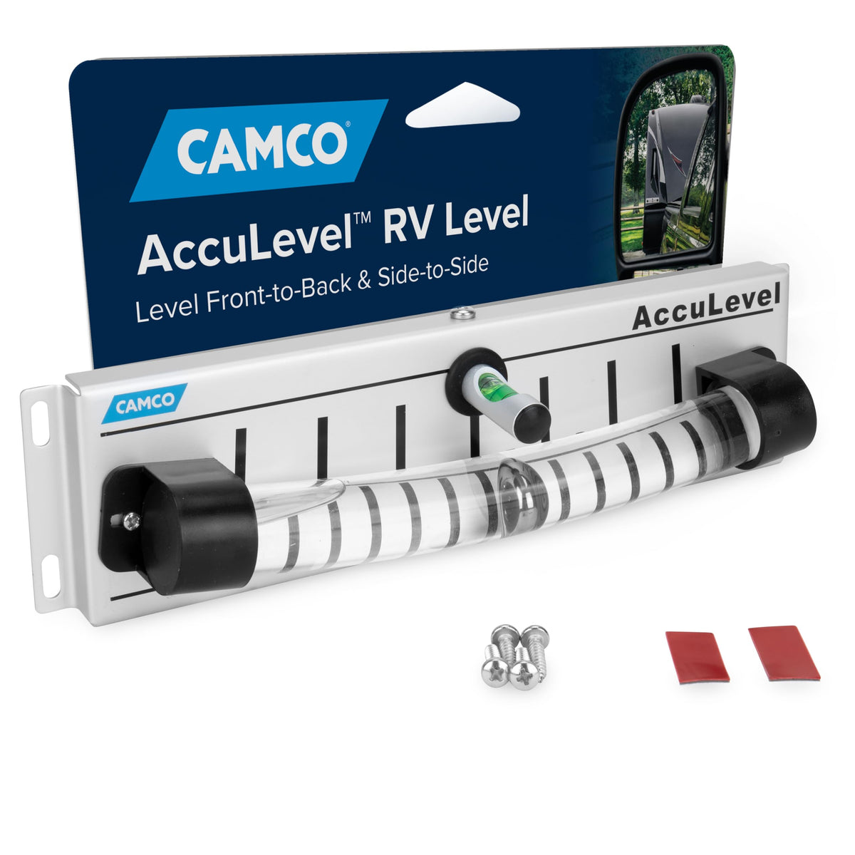 Camco front mount showing unit on trailer A-frame for quick visibility