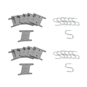 Camco gray 14-pack hangers front packaging showing quantity and benefit