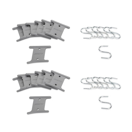 Camco gray 14-pack hangers front packaging showing quantity and benefit