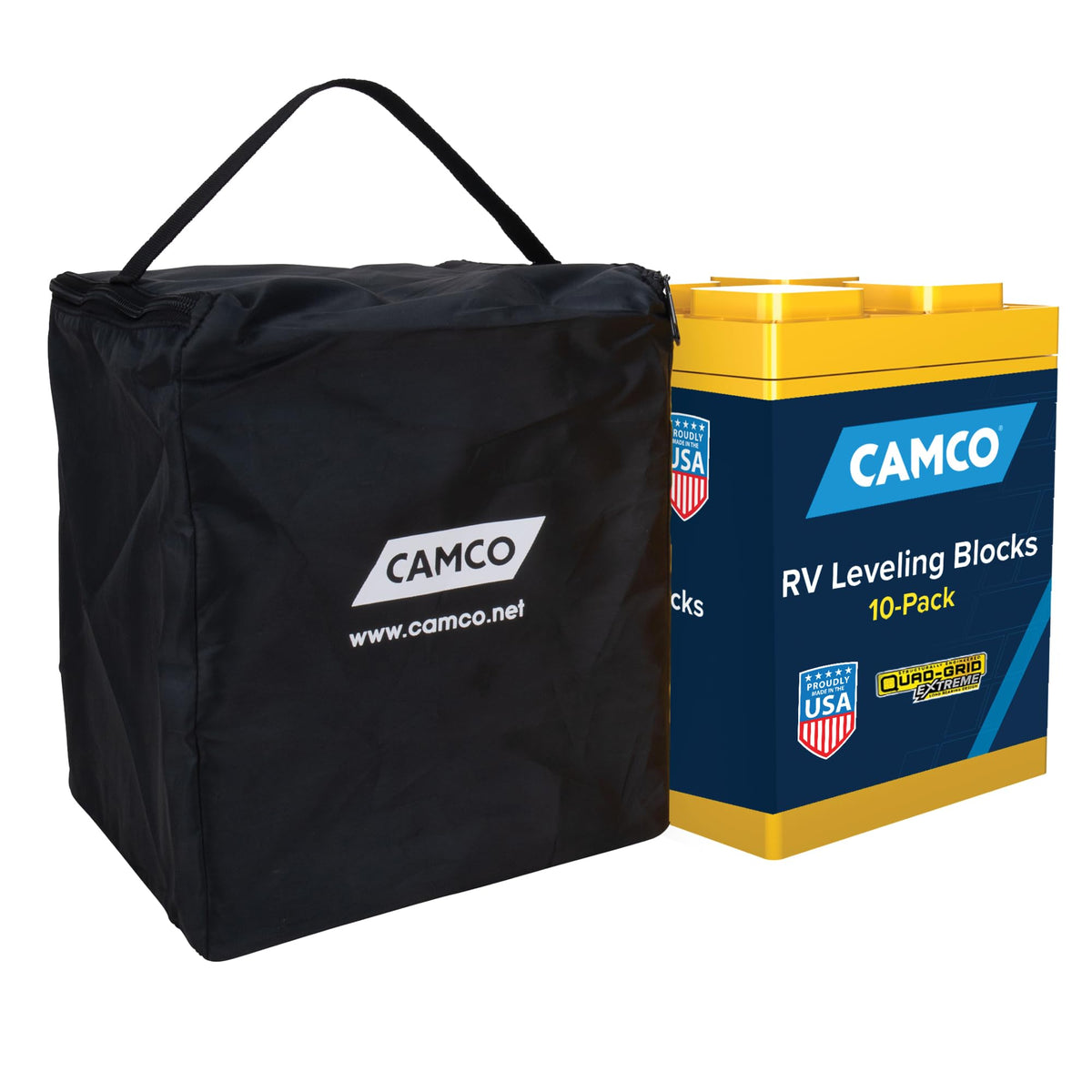 Camco front pack showing 10-pack and clear labeling for quick identification
