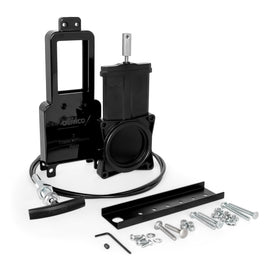 Camco front view of mounted 3-inch waste valve showing easy access benefit