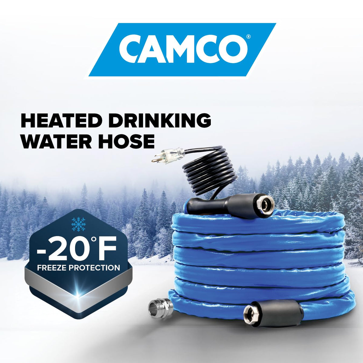 Camco machined fitting close-up highlighting corrosion resistance and leak-preventing precision