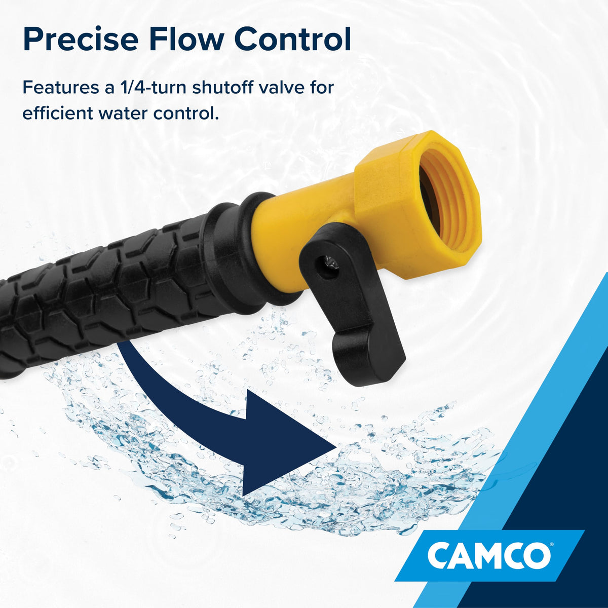 Camco rinser in RV basement demonstrating effective waste removal