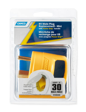 Camco plug installed on extension cord demonstrating simple DIY replacement