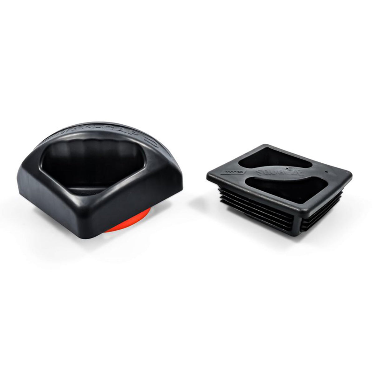 Camco magnetic bumper cap front view showing secure fit benefit