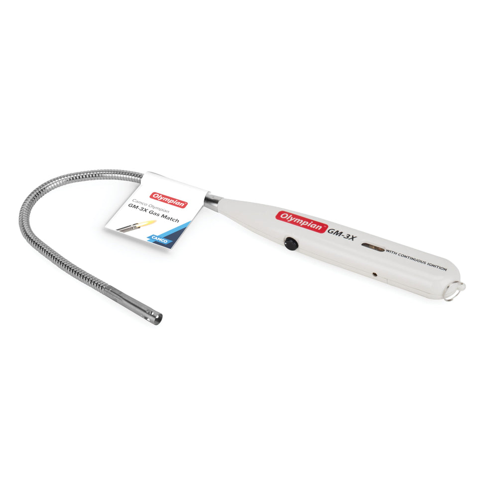 Camco Olympian GM-3X front profile showing slender long reach and durable finish