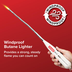 Camco Olympian GM-3X fuel window view showing visible butane level for timely refills