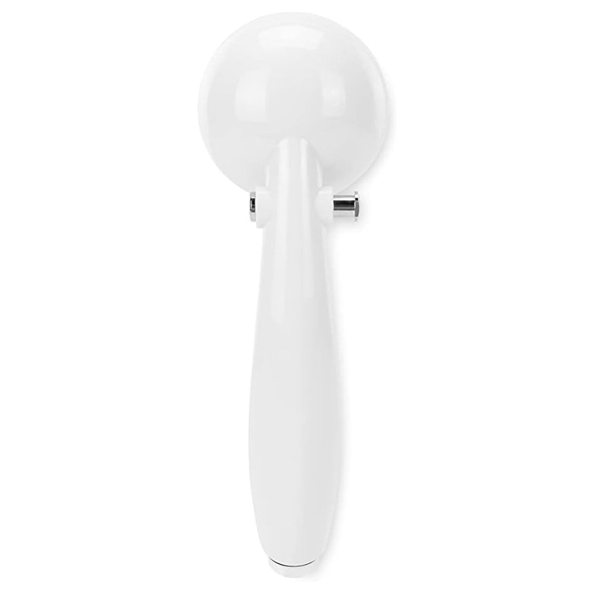 Camco shower head folded for storage showing portable campsite organization benefit