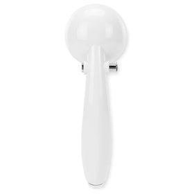 Camco shower head folded for storage showing portable campsite organization benefit