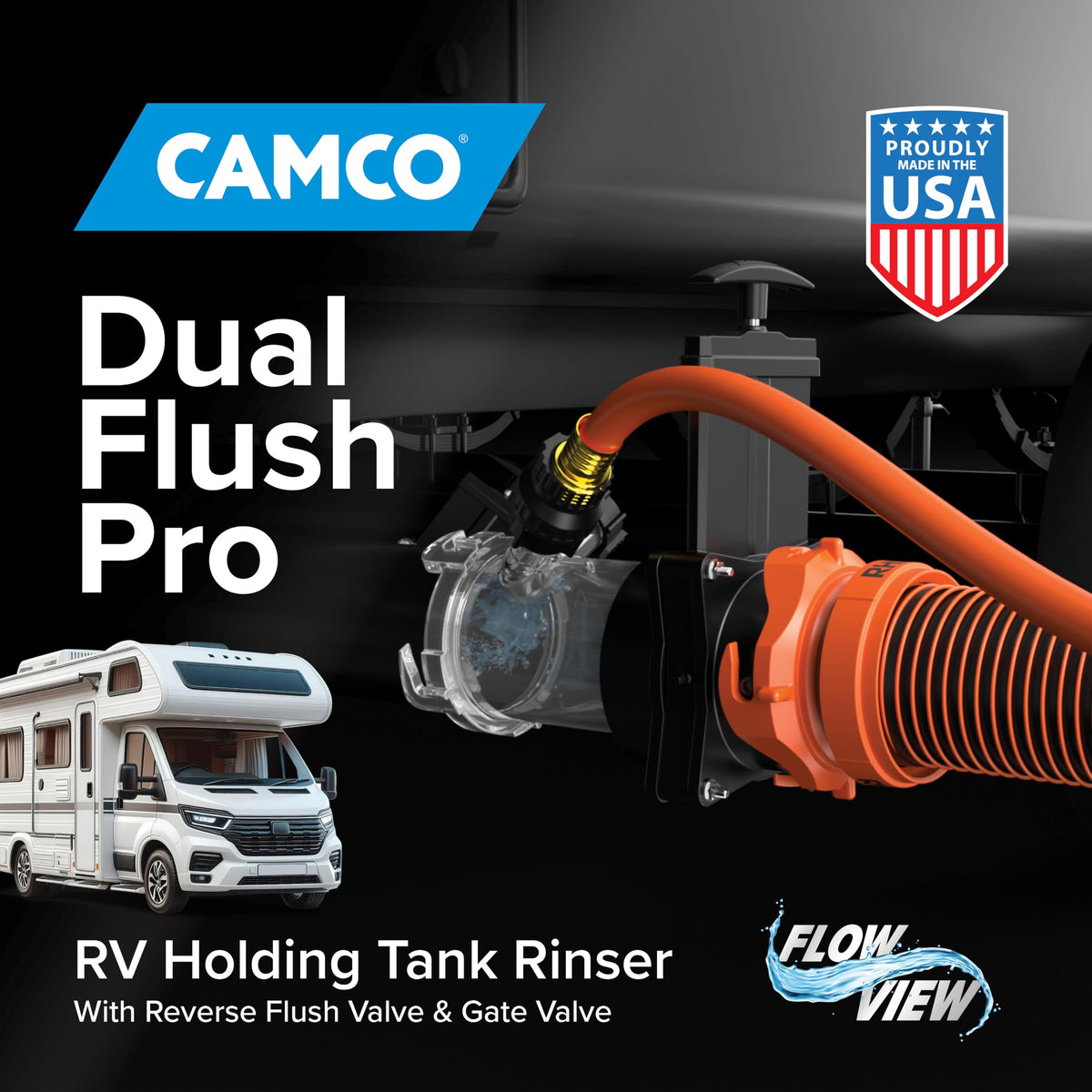 Camco packaged unit and components showing everything included for installation