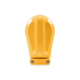 Camco 30A plug connected to RV pedestal showing reliable power hookup