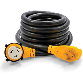 Camco Power Grip front connector showing plug and safe secure grip