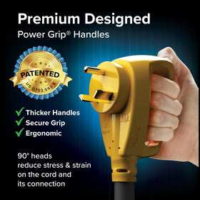 Camco PowerGrip coiled 50-foot cord for easy transport and reach