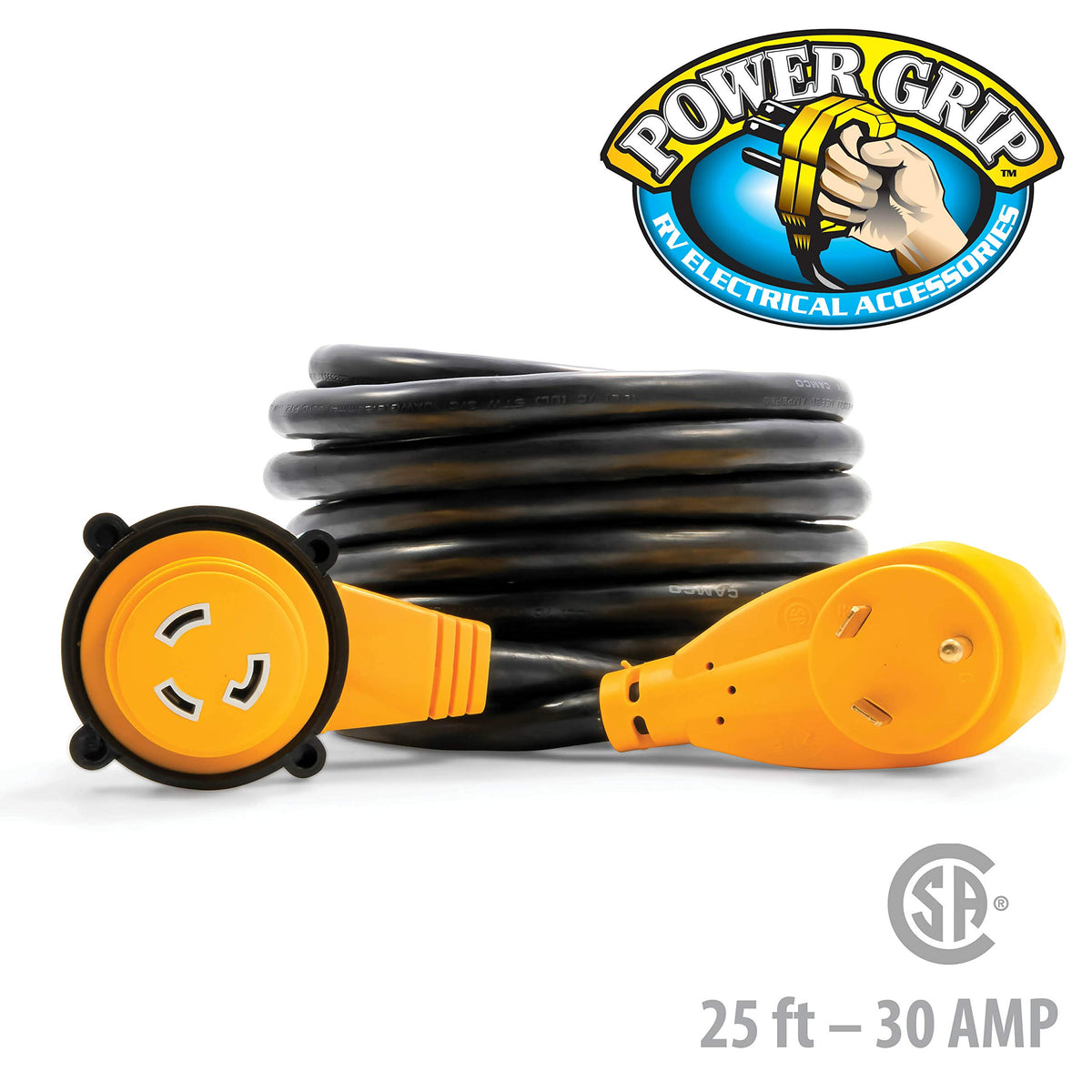 Camco PowerGrip used as EV extension maintaining safe distance to charger