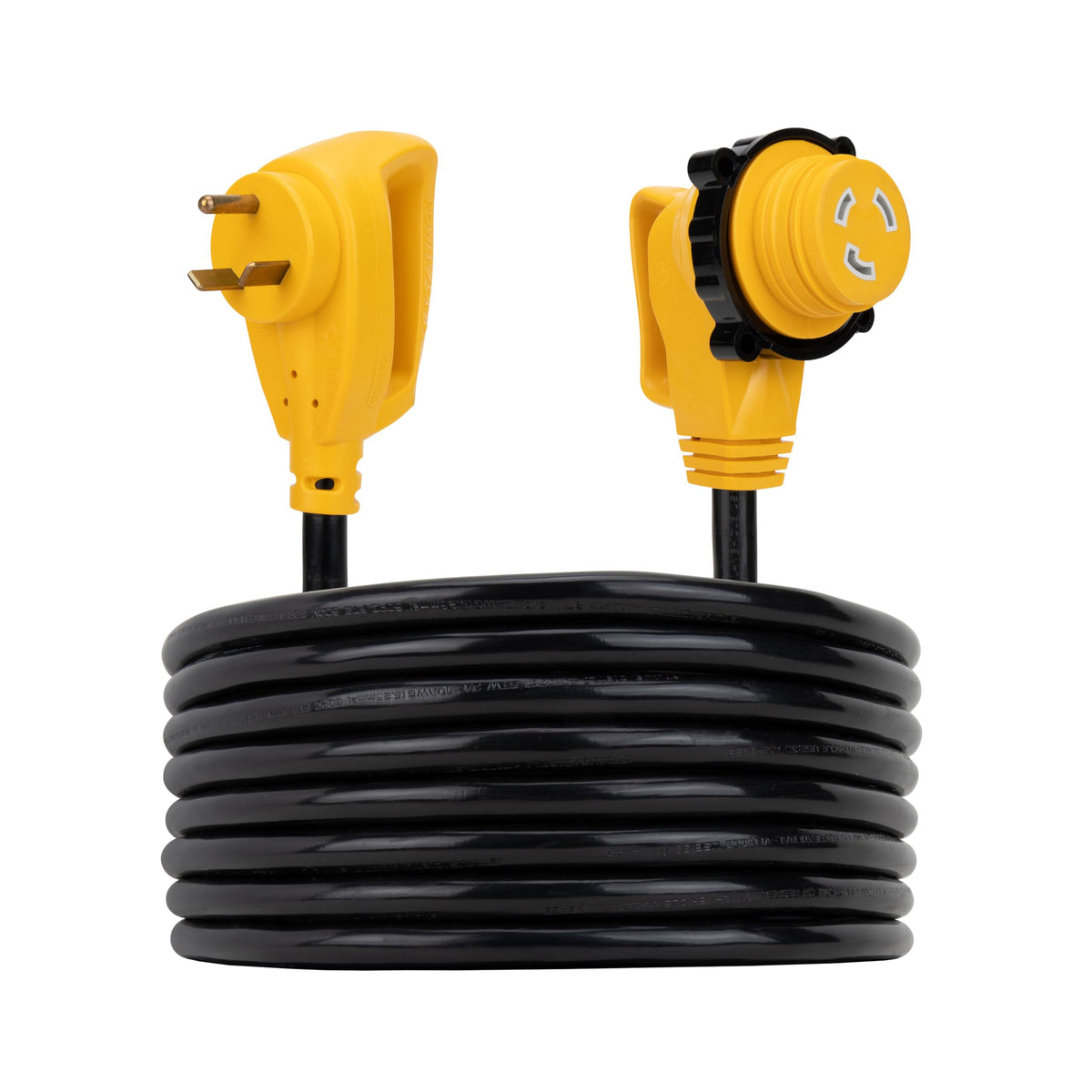 Camco PowerGrip showing both ends, quick connect and reliable power