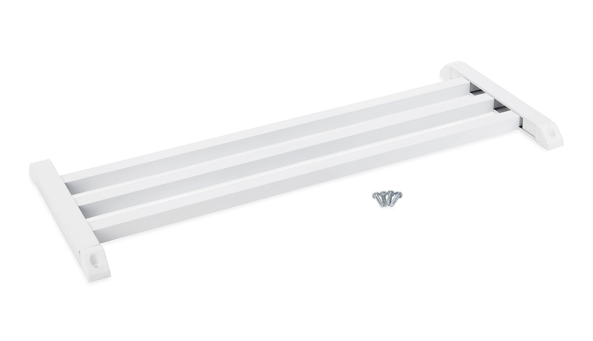 Camco push bar hardware laid out showing included fasteners for easy installation