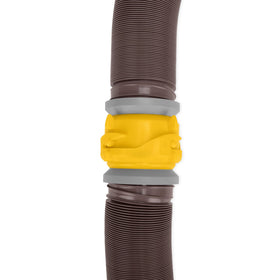 Camco detail of swivel lug fitting showing secure leak-resistant connection benefit