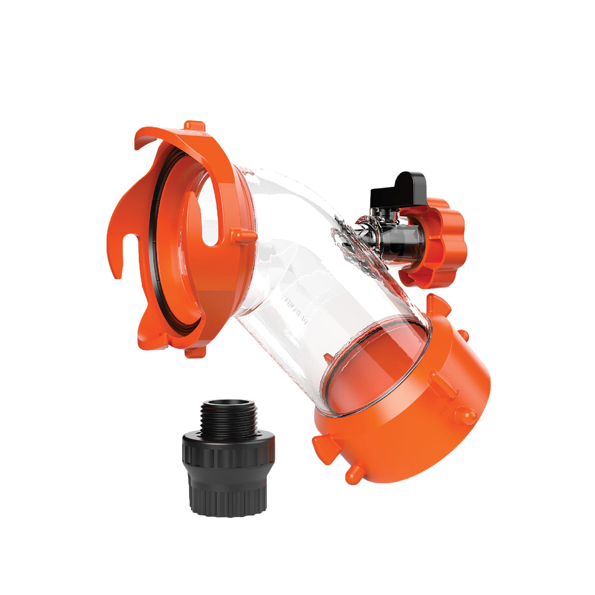 Camco Rhino Blaster front view showing compact design and easy attachment benefit