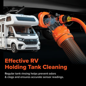Camco Rhino Blaster vacuum breaker detail highlighting backflow protection benefit