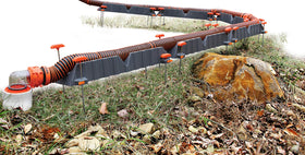 Camco length comparison with tape measure showing 30-inch section benefit