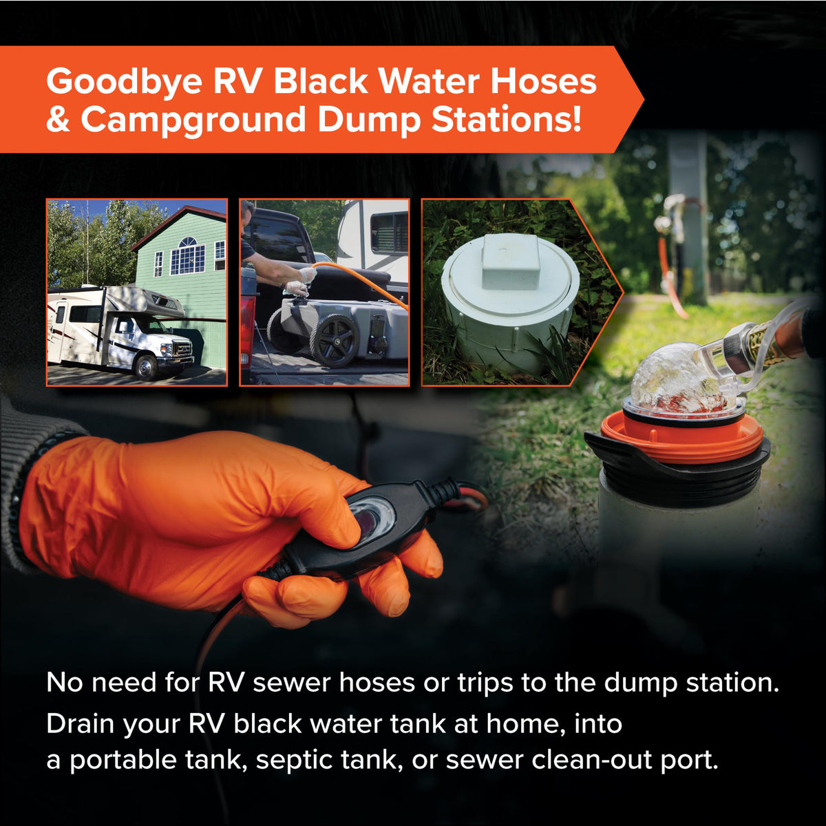 Camco Rhino power cords and on/off switch showing safe battery hookup