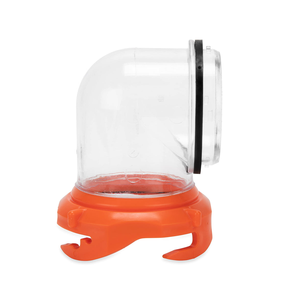 Camco close-up of steel tow adapter illustrating secure towing benefit