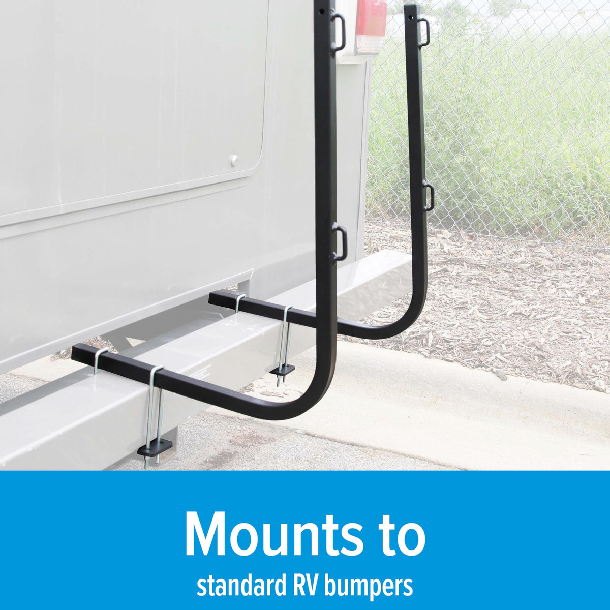 Camco Rhino with 36 gallon tote installed showing full capacity fit