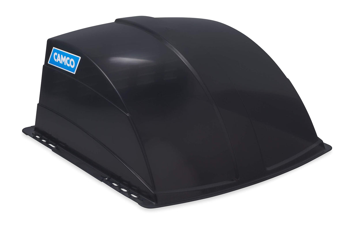 Camco vent cover on RV roof showing scale and weather-protection benefit