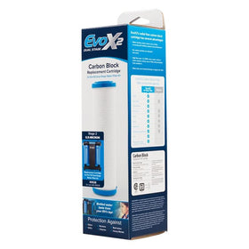Camco filtered water pouring from RV tap showing improved taste benefit
