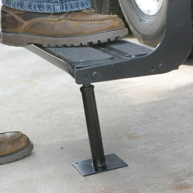 Camco in outdoor use at campsite improving step stability for entry