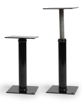 Camco mounted under RV step demonstrating reduced wobble and safety
