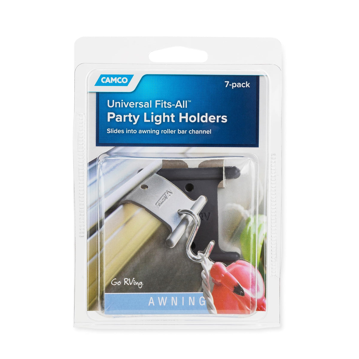 Camco hanger held in hand to show scale and easy handling benefit