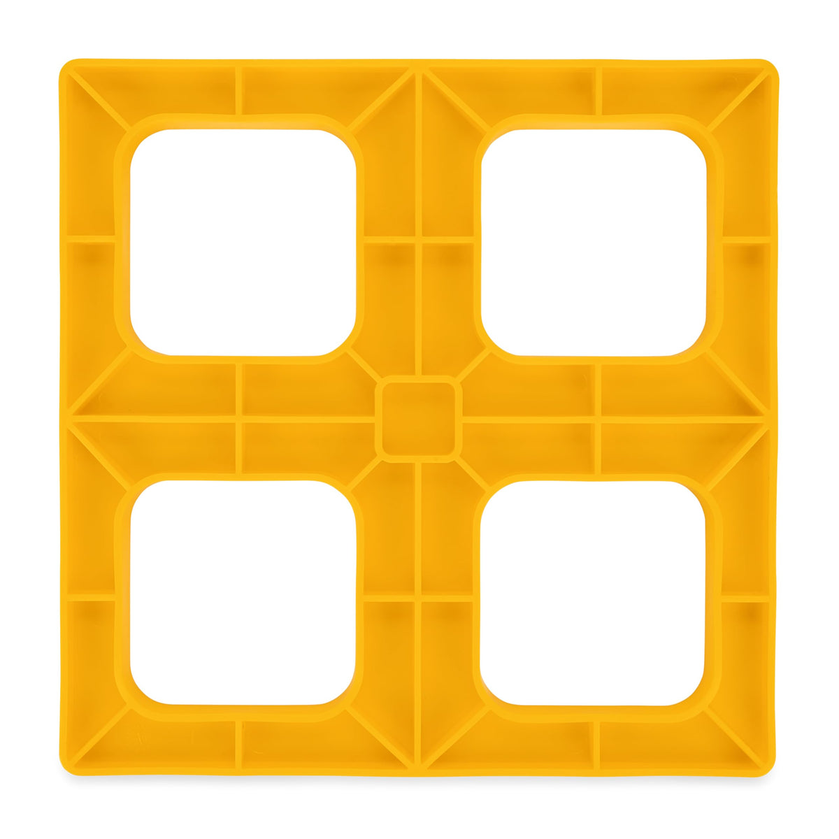 Camco caps joining two leveling blocks to show wider stable platform