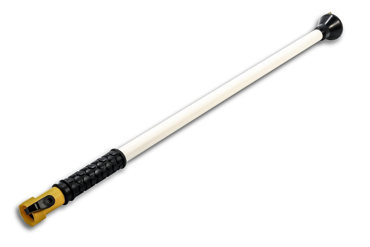 Camco swivel stik handle and quarter-turn shutoff valve with ergonomic grip for fingertip control