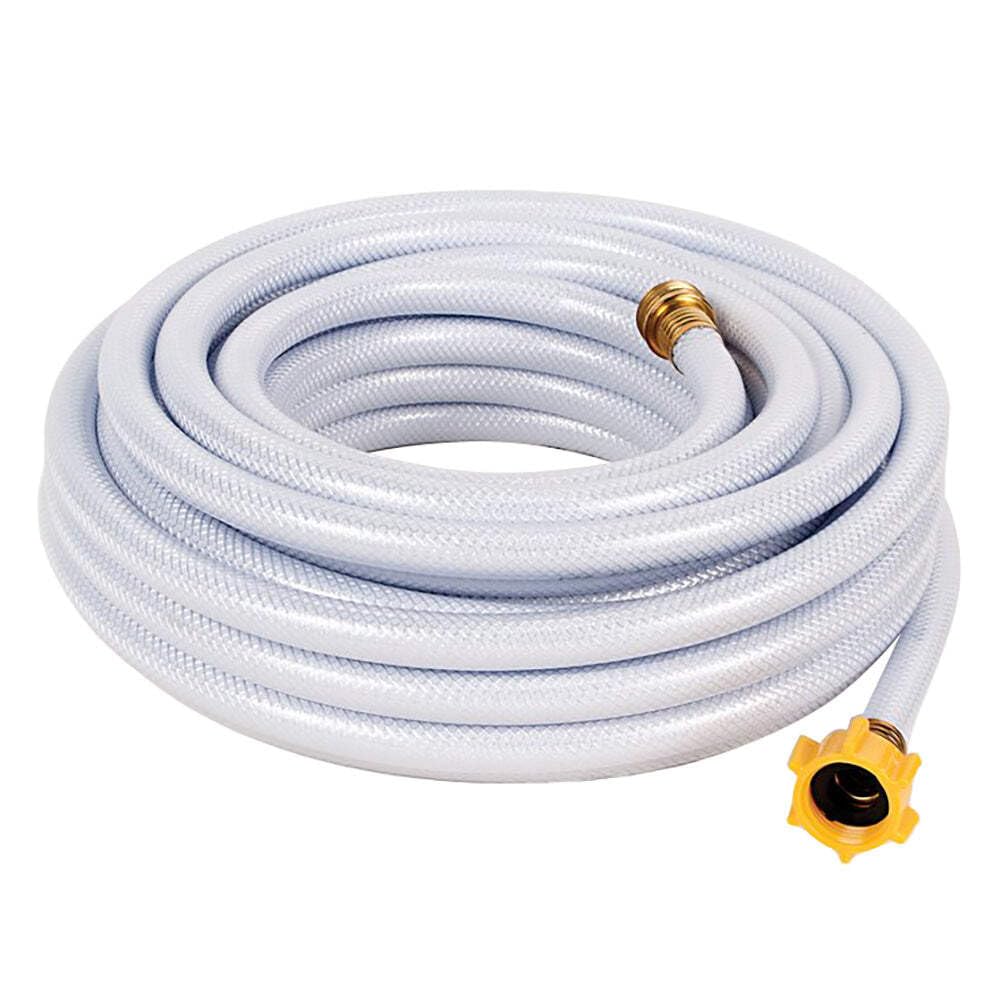 Camco TastePURE front packaging showing hose and label for safe drinking water