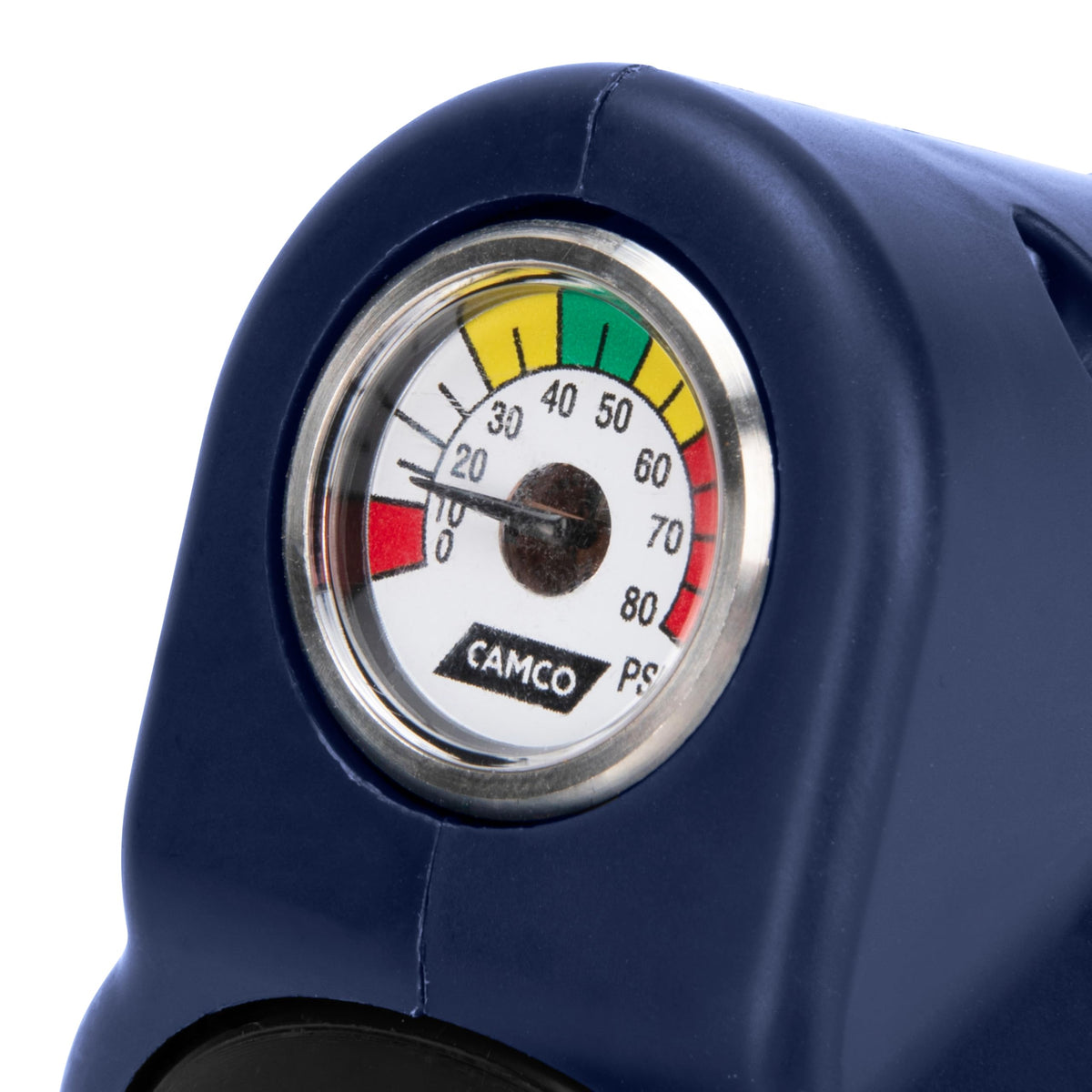 Camco Tastepure in campsite scene with hose and filter illustrating simplified hookup