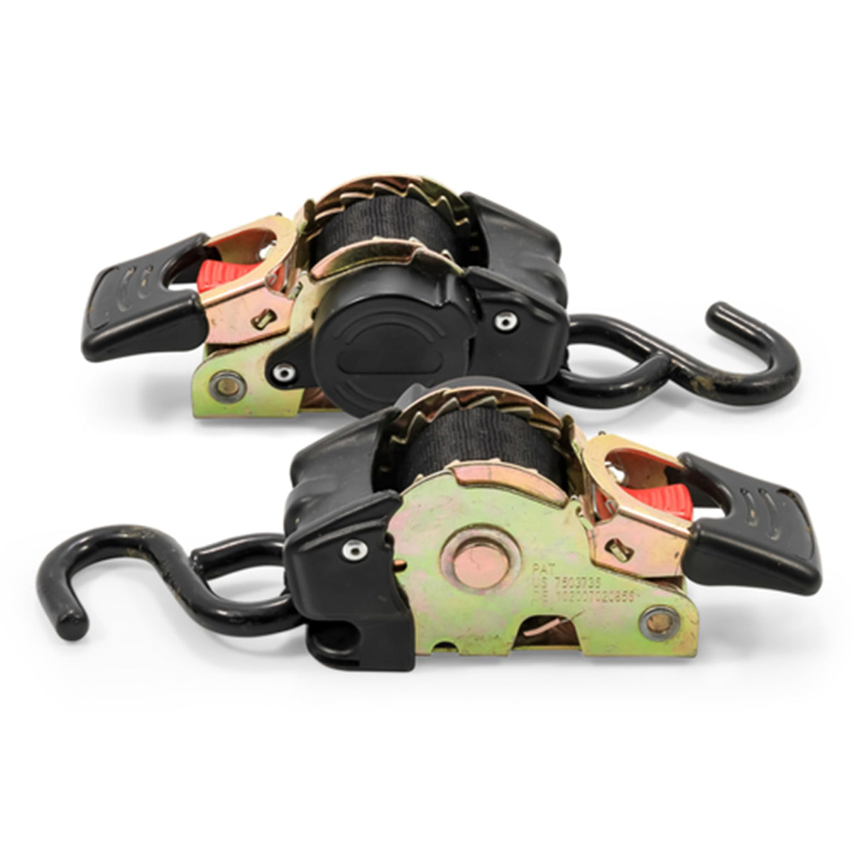 Camco close-up of retractable housing and ratchet offering corrosion resistance benefit