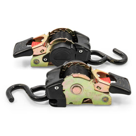 Camco close-up of retractable housing and ratchet offering corrosion resistance benefit