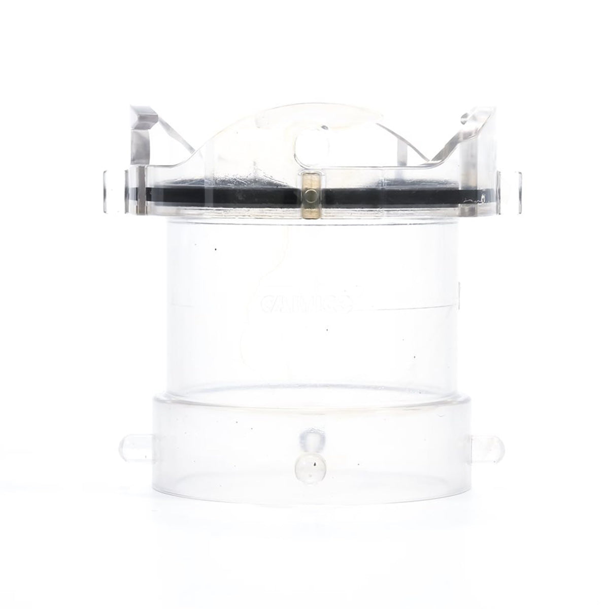 Camco transparent material detail showing visible flow for rinse confirmation