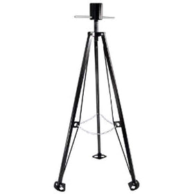 Camco tripod front view showing full stabilizer and sturdy stance for steady support