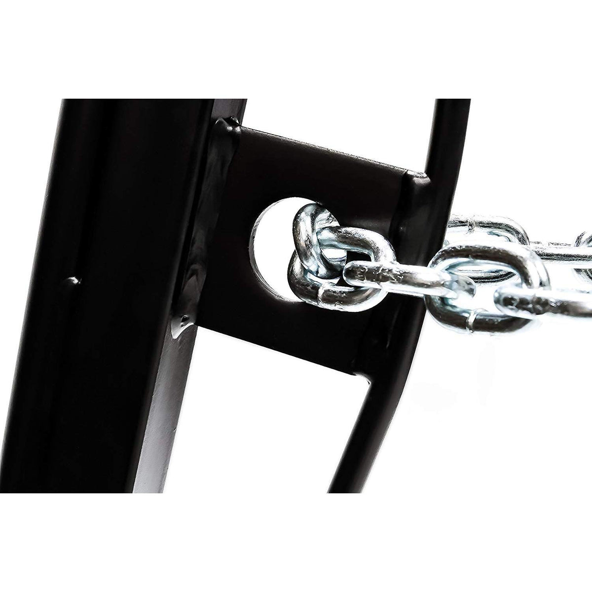 Camco height adjustment showing adjusting rod and lever for precise leveling