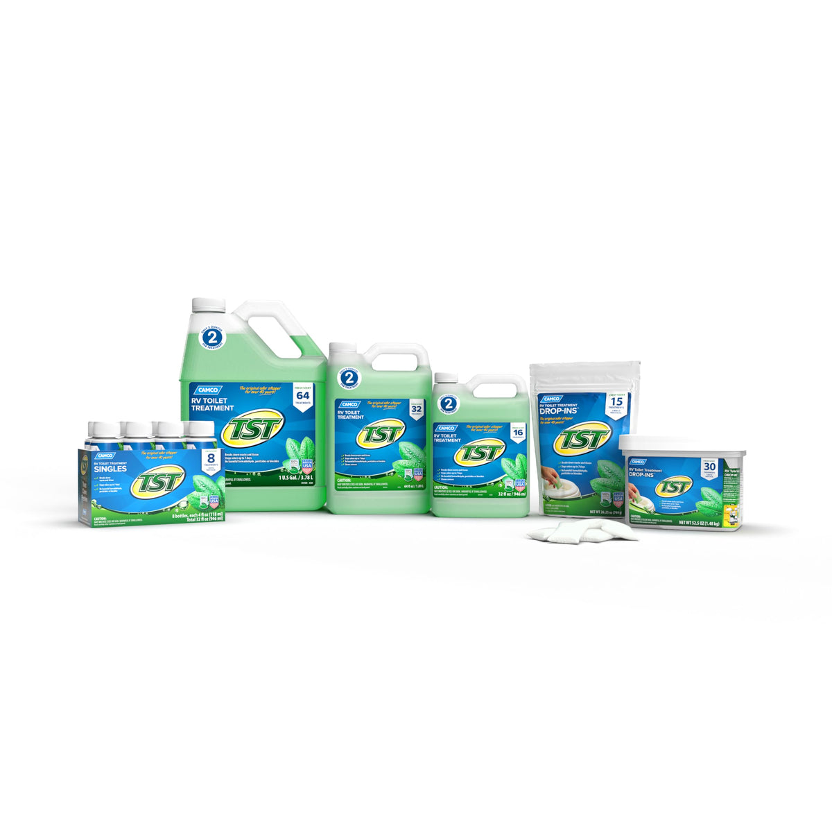 Camco tub next to camping gear illustrating compact storage and travel-ready use
