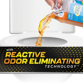 Camco bottle texture close-up highlighting durable container and clarity