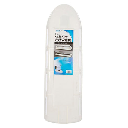Camco vent cover front view showing streamlined profile and clean finish